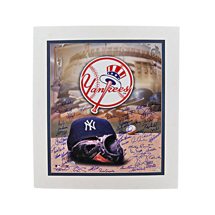 New York Yankees 47 Signature Multi Signed Autographed 20x24 Matted Photo LE #3/26 (All American Holo)