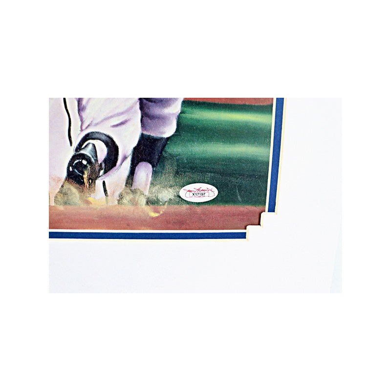 Mickey Mantle New York Yankees Autographed Signed 22x28 Matted Robert Simon Lithograph (JSA Holo)