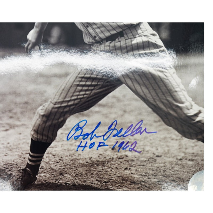 Bob Feller Cleveland Indians Autographed Inscribed 8x10 Photo JSA COA