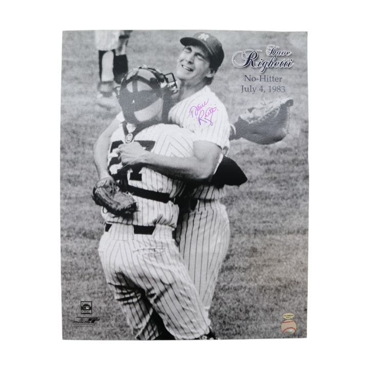 Dave Righetti New York Yankees Autographed No Hitter 16x20 Leaf COA