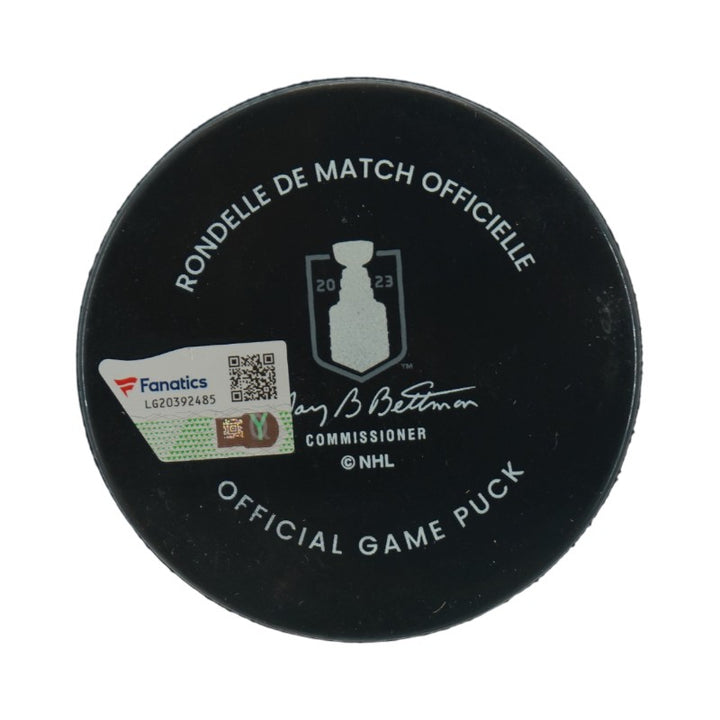 Adin Hill Las Vegas Golden Knights Autographed Inscribed Stanley Cup Final Puck Fanatics Auth