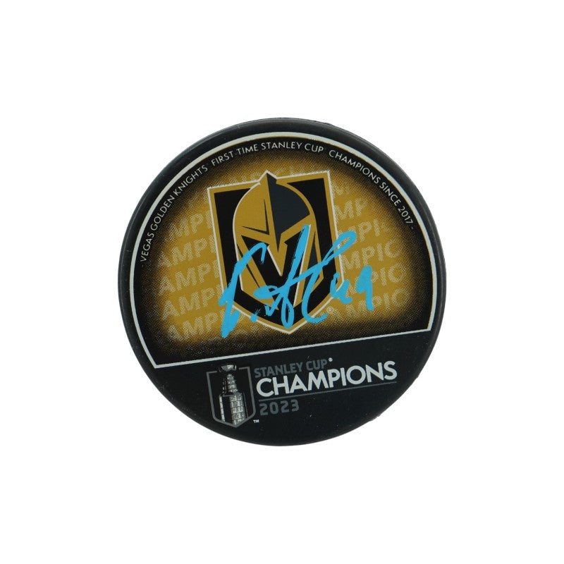 Ivan Barbashev Las Vegas Golden Knights Autographed Stanley Cup Logo Puck Fanatics Auth