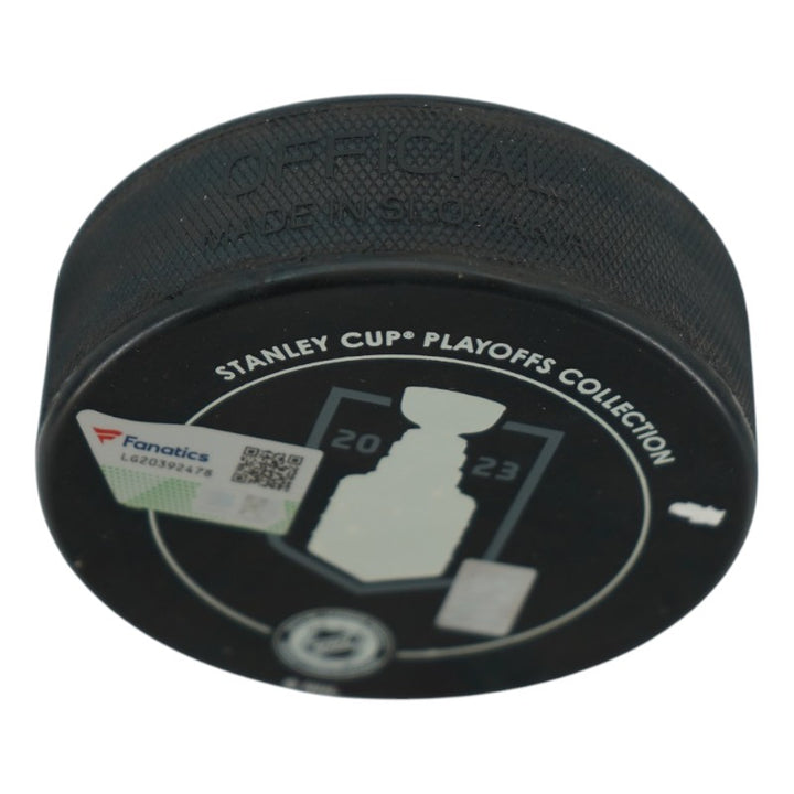 Jack Eichel Las Vegas Golden Knights Autographed Inscribed Stanley Cup Champs Puck Fanatics Auth