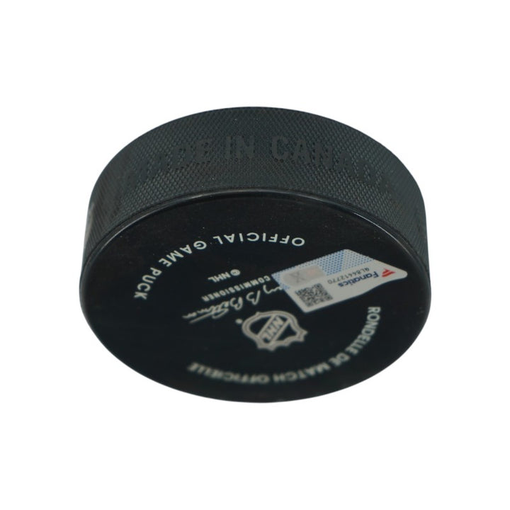 Jonathan Marchessault Las Vegas Golden Knights Autographed Banner Night Official Game Puck Fanatics Auth