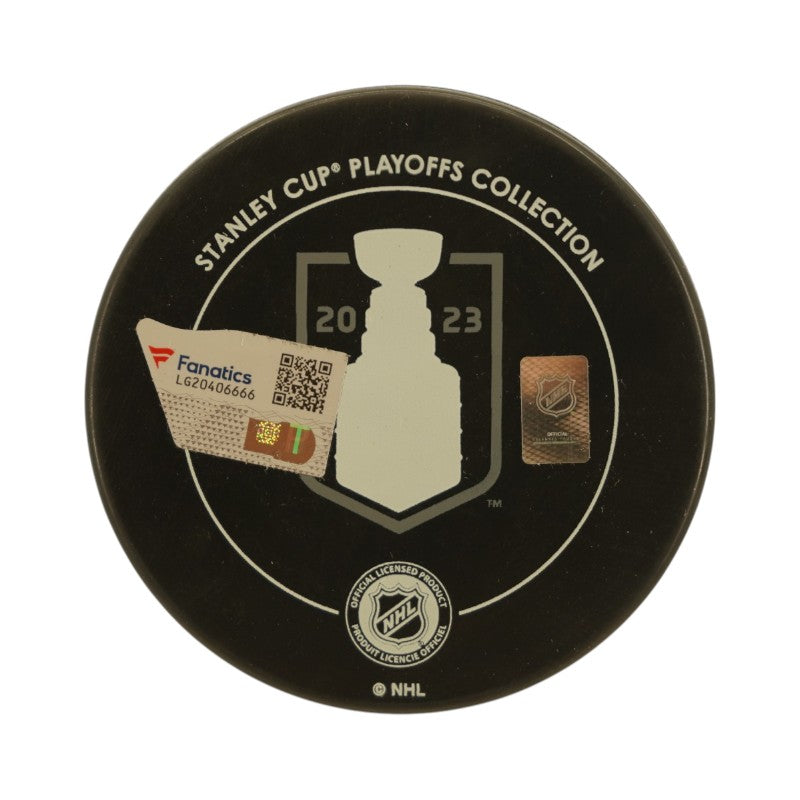 Jonathan Marchessault Las Vegas Golden Knights Autographed Inscribed Stanley Cup Playoffs Round 2 Logo Puck Fanatics Auth