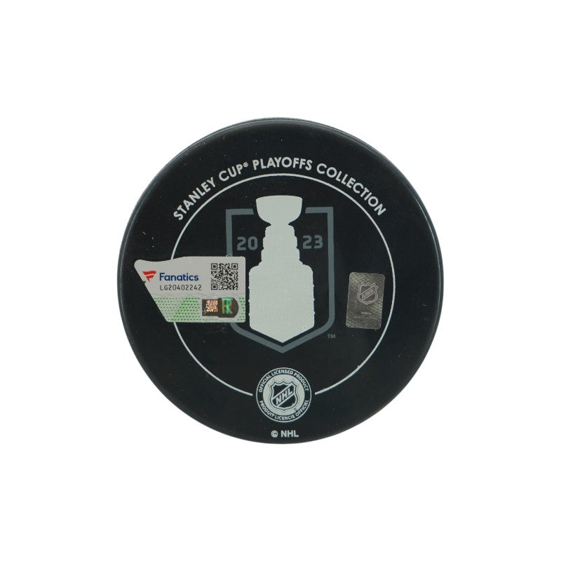 Keegan Kolesar Las Vegas Golden Knights Autographed Stanley Cup Logo Puck Fanatics Auth
