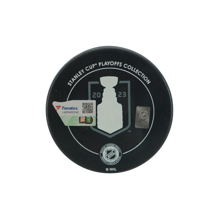 Keegan Kolesar Las Vegas Golden Knights Autographed Stanley Cup Logo Puck Fanatics Auth