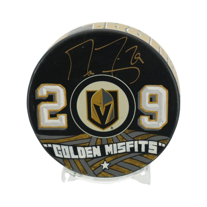 Marc Andre Fleury Las Vegas Golden Knights Autographed Painted Puck (Fanatics)
