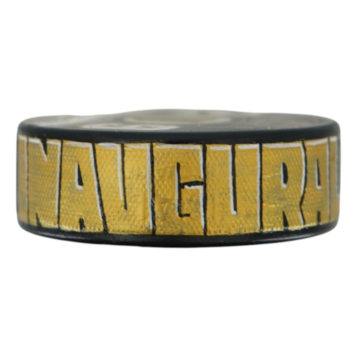 Marc Andre Fleury Las Vegas Golden Knights Autographed Painted Puck (Fanatics)