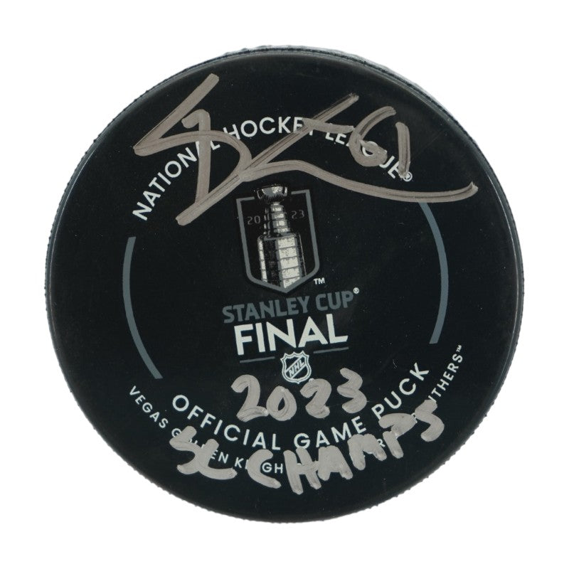 Mark Stone Las Vegas Golden Knights Autographed Inscribed Stanley Cup Final Puck Fanatics Auth