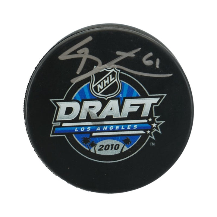 Mark Stone Ottawa Senators Autographed 2010 Draft Night Logo Puck Fanatics Auth