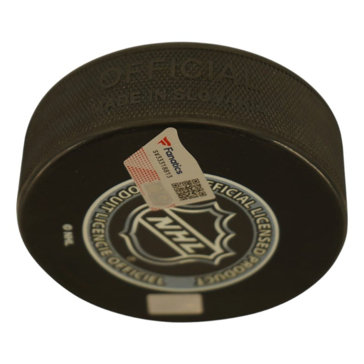 Mark Stone Ottawa Senators Autographed 2010 Draft Night Logo Puck Fanatics Auth