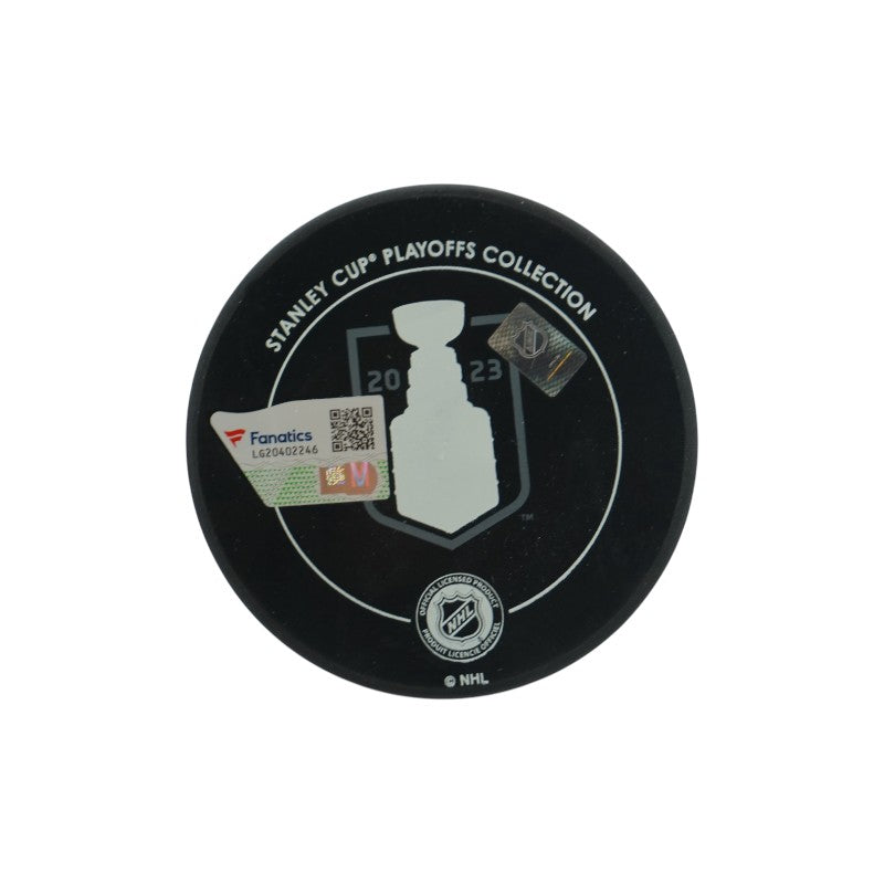 Nicolas Roy Las Vegas Golden Knights Autographed Stanley Cup Logo Puck Fanatics Auth