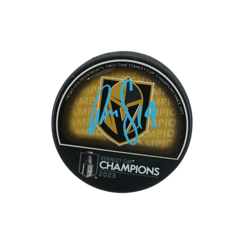 Reilly Smith Las Vegas Golden Knights Autographed Stanley Cup Logo Puck Fanatics Auth