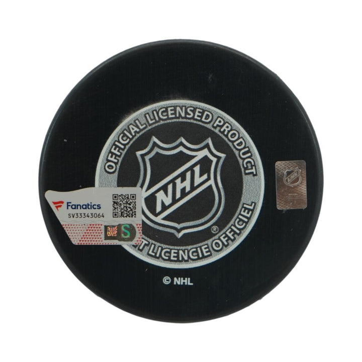 William Karlsson Anaheim Ducks Autographed 2011 Draft Night Logo Puck Fanatics Auth