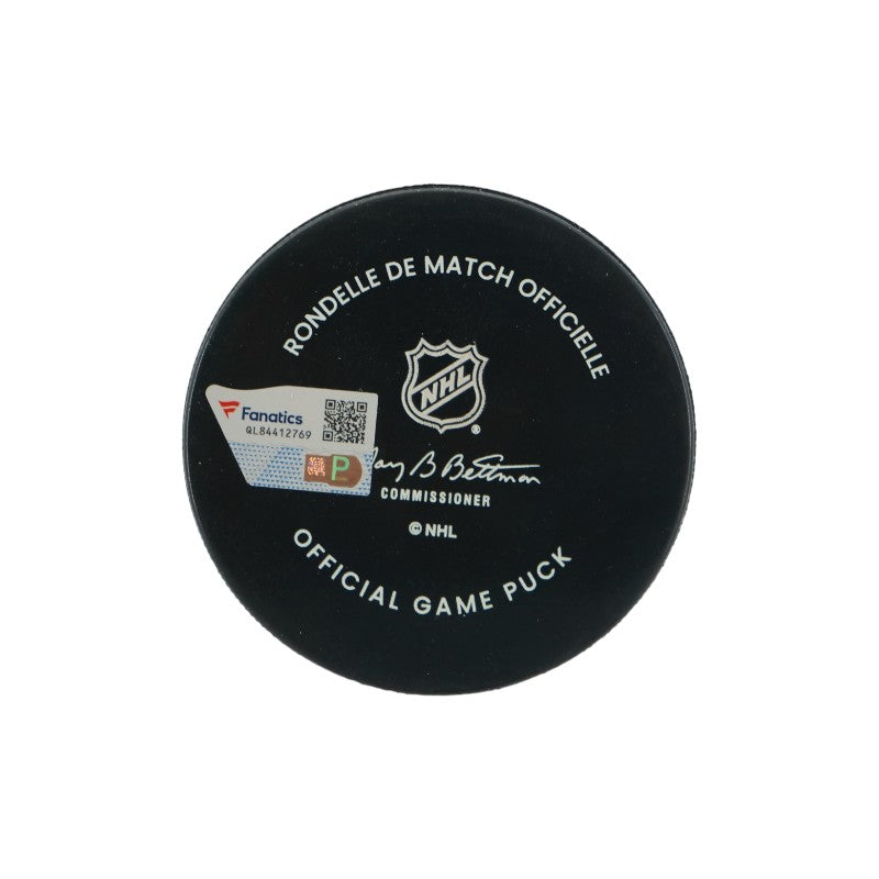 William Karlsson Las Vegas Golden Knights Autographed Banner Night Official Game Puck Fanatics Auth