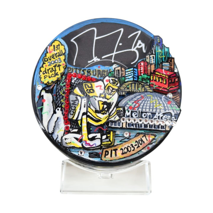 Marc-Andr‚ Fleury Vegas Golden Knights Autographed Fazzino Pop Art Puck Fanatics Holo