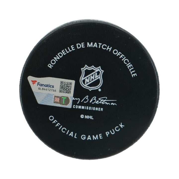 Adin Hill Las Vegas Golden Knights Autographed 2024 Winter Classic Official Game Puck Fanatics Auth