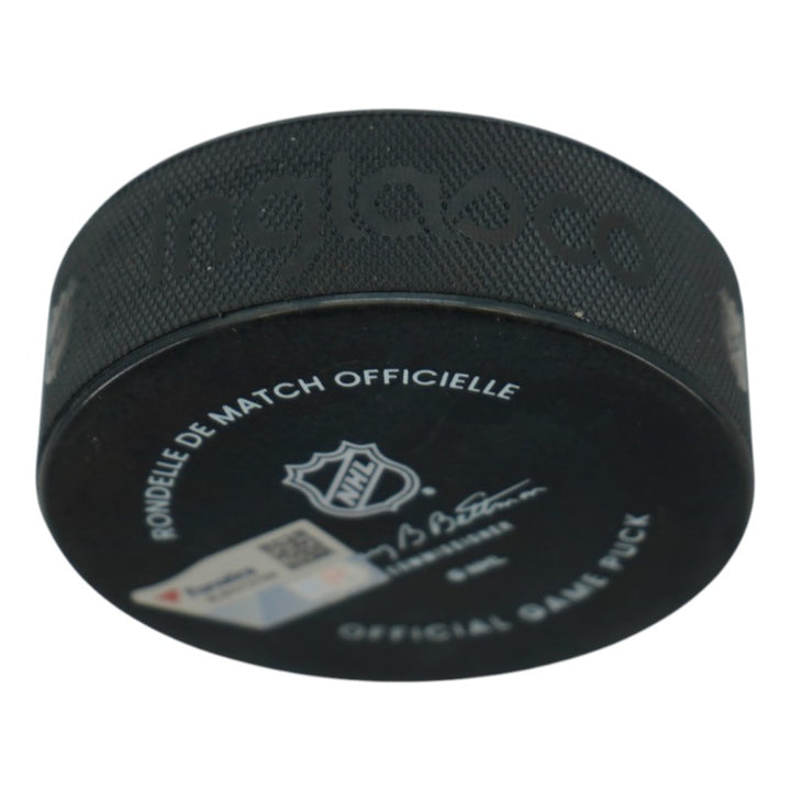 Jack Eichel Las Vegas Golden Knights Autographed 2024 Winter Classic Official Game Puck Fanatics Auth