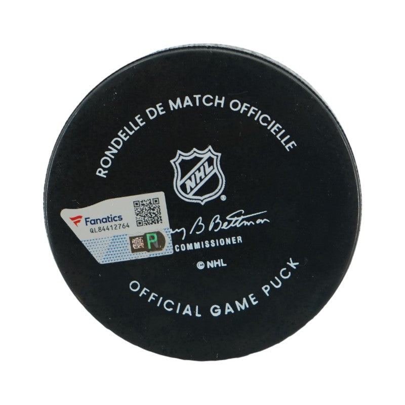 Jack Eichel Las Vegas Golden Knights Autographed 2024 Winter Classic Official Game Puck Fanatics Auth