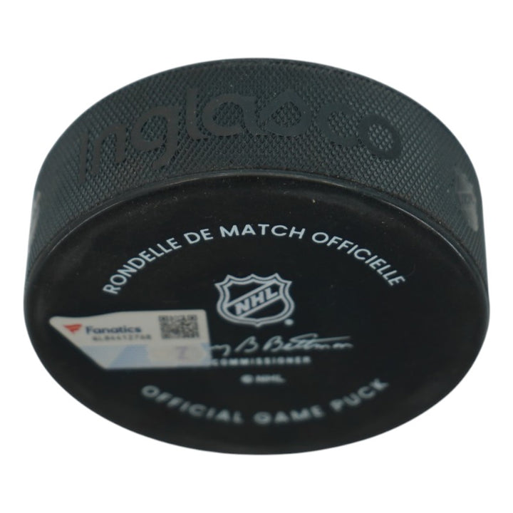 Jonathan Marchessault Las Vegas Golden Knights Autographed 2024 Winter Classic Official Game Puck Fanatics Auth
