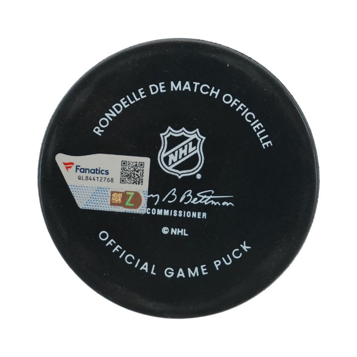 Jonathan Marchessault Las Vegas Golden Knights Autographed 2024 Winter Classic Official Game Puck Fanatics Auth
