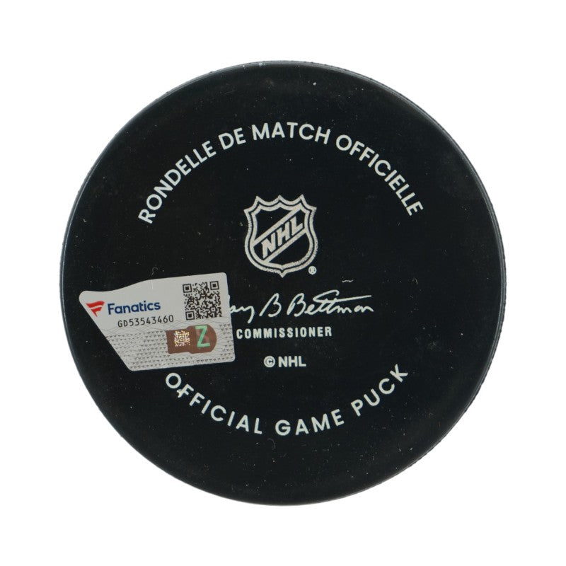 Jonathan Marchessault Las Vegas Golden Knights Autographed Banner Night Official Game Puck Fanatics Auth