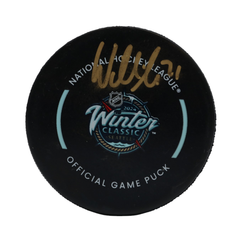 William Karlsson Las Vegas Golden Knights Autographed 2024 Winter Classic Official Game Puck Fanatics Auth
