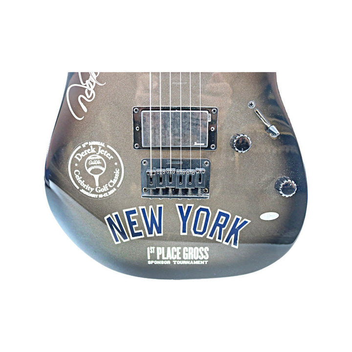 Derek Jeter New York Yankees Autographed Signed 11th Annual DJ Celebrity Golf Classic Black Guitar (Steiner COA)