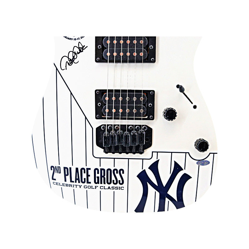 Derek Jeter New York Yankees Autographed Signed 11th Annual DJ Celebrity Golf Classic Pinstripe Guitar (Steiner COA)
