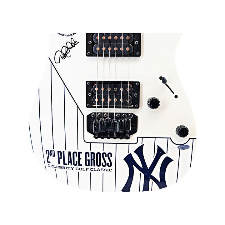 Derek Jeter New York Yankees Autographed Signed 11th Annual DJ Celebrity Golf Classic Pinstripe Guitar (Steiner COA)