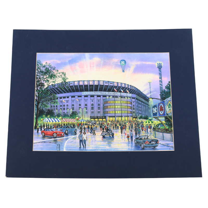Yankee Stadium Watercolor Fine Art Print Exterior View 10.5x14.5