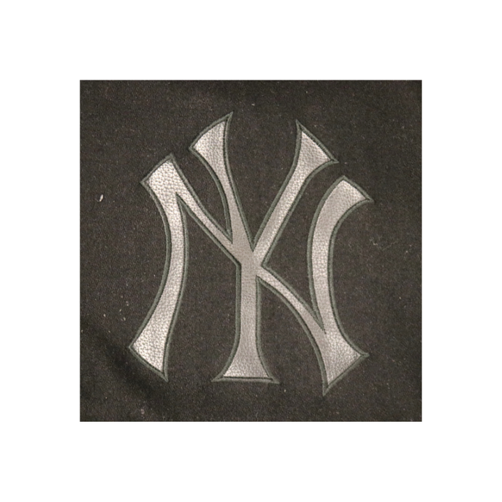 New York Yankees Black Reversible Wool Varsity Jacket Size XL JH Designs