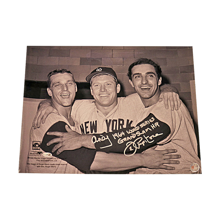 Joe Pepitone New York Yankees Autographed Inscribed 16x20 Photo JSA COA