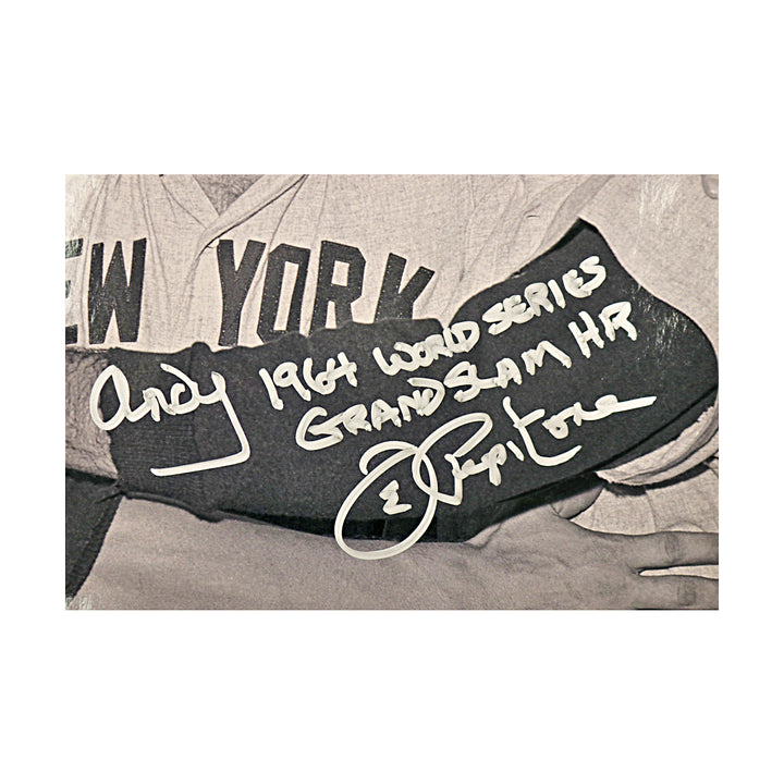 Joe Pepitone New York Yankees Autographed Inscribed 16x20 Photo JSA COA