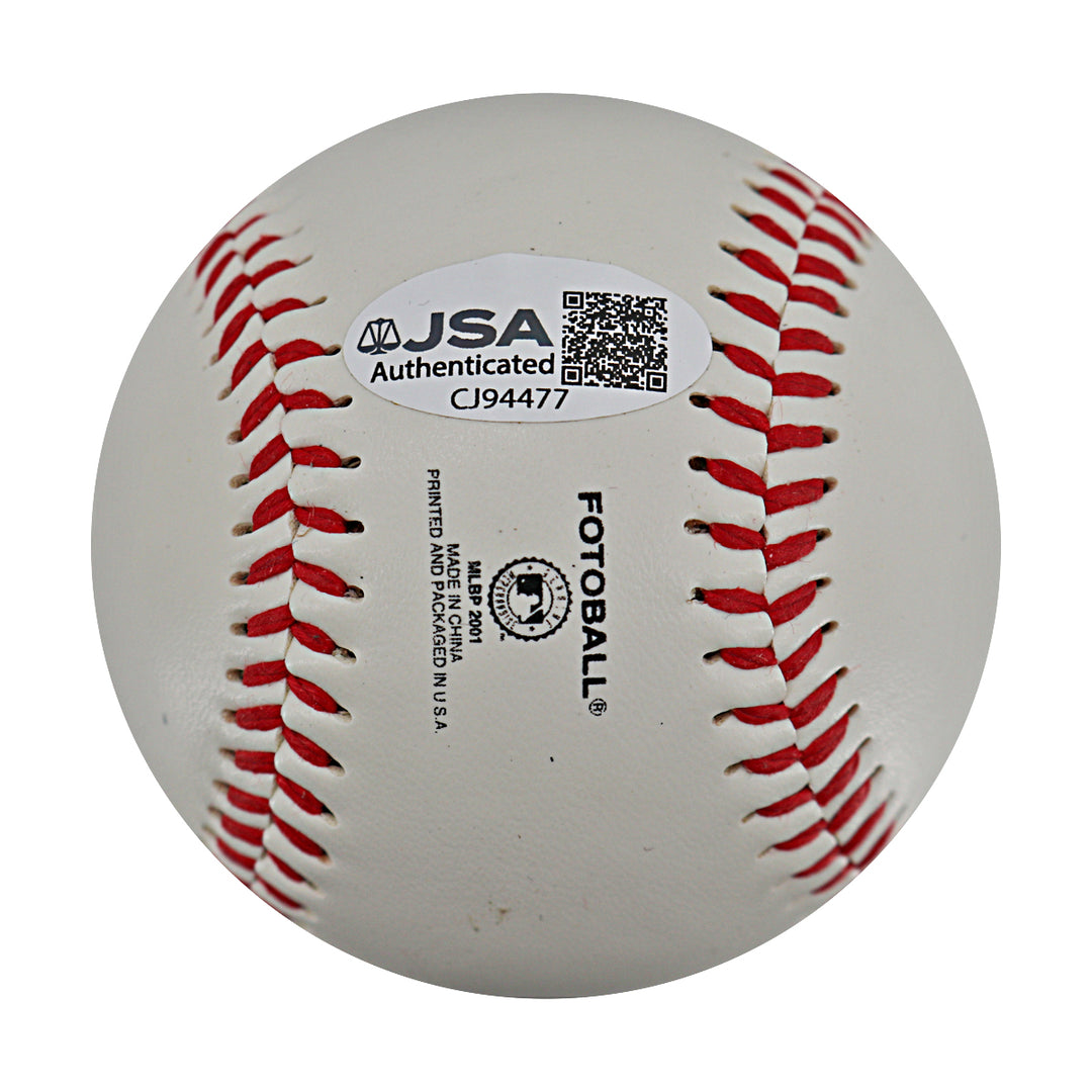 Don Mattingly New York Yankees Autographed Fotoball Baseball JSA COA