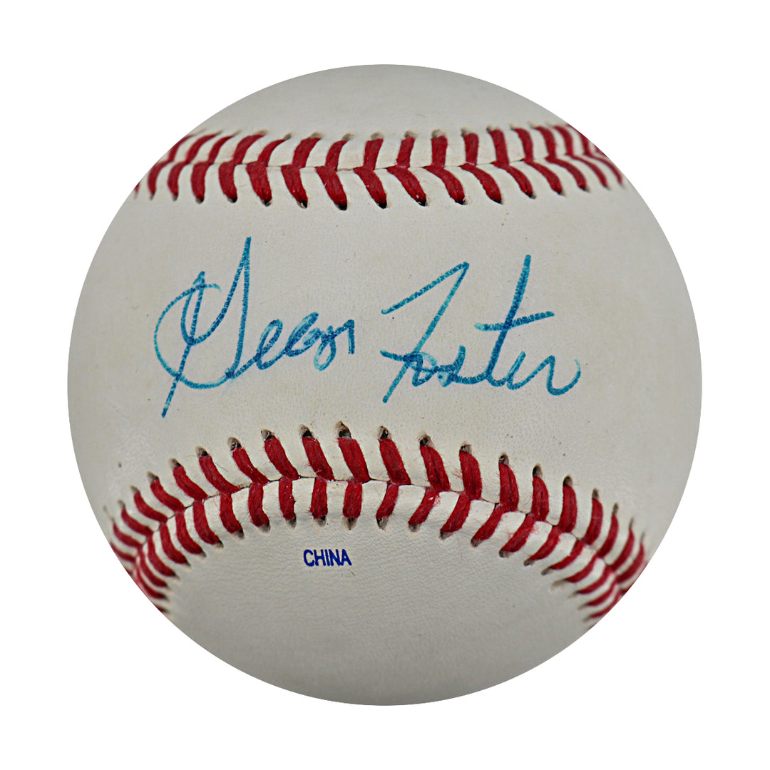 George Foster Mets Reds Autographed Official League Baseball JSA COA