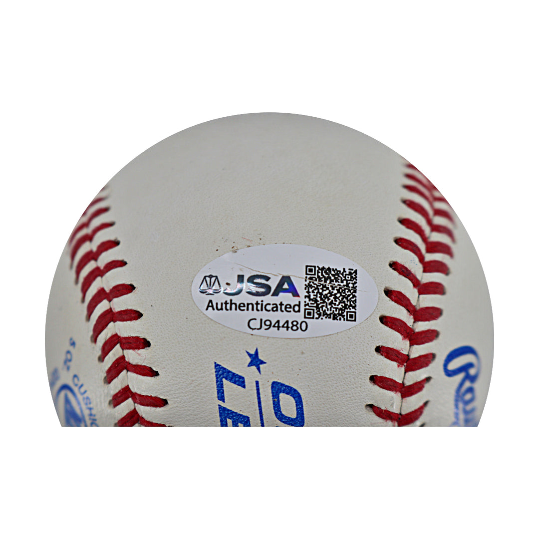 George Foster Mets Reds Autographed Official League Baseball JSA COA