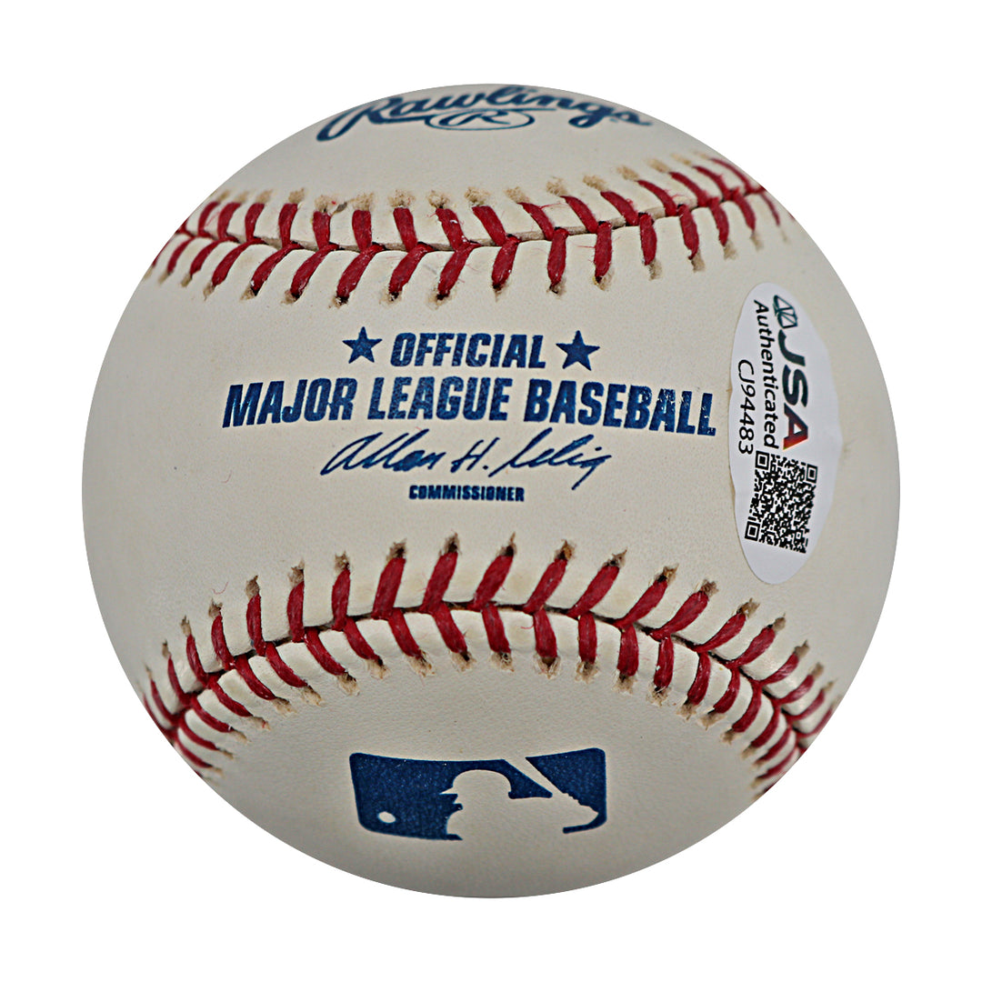 Chris Chambliss New York Yankees Autographed OMLB Baseball JSA COA