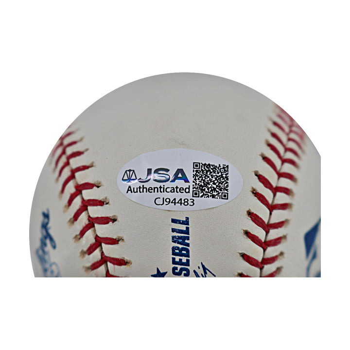 Chris Chambliss New York Yankees Autographed OMLB Baseball JSA COA
