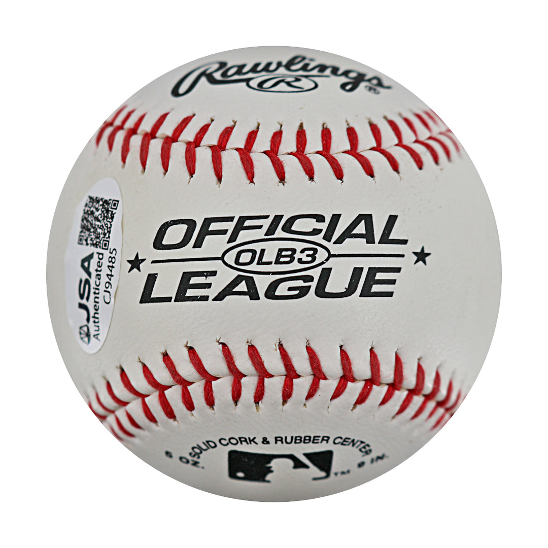 Ralph Branca Los Angeles Dodgers Autographed Official League Baseball JSA COA