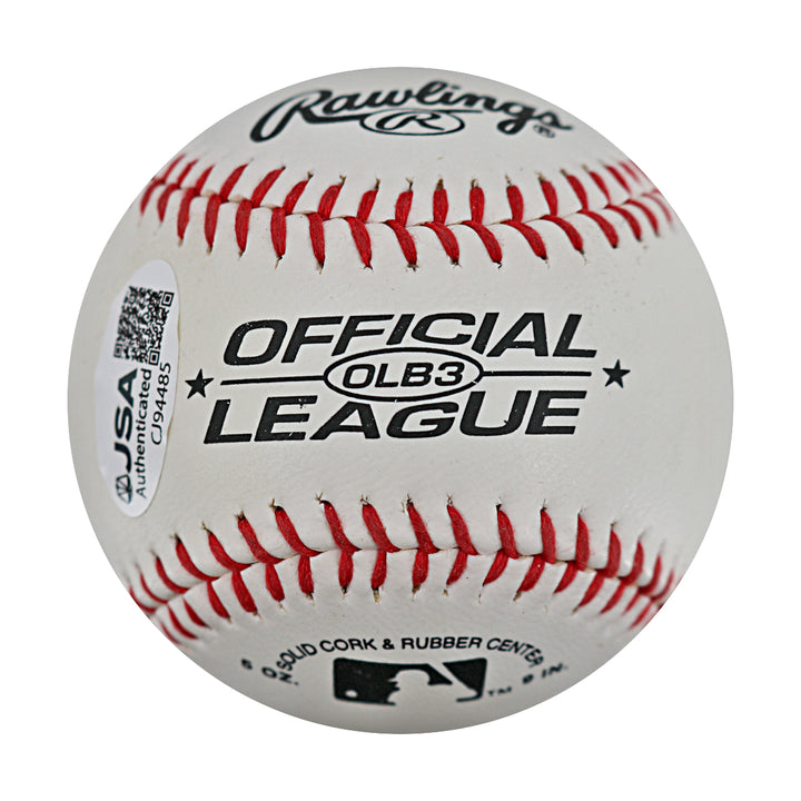 Ralph Branca Los Angeles Dodgers Autographed Official League Baseball JSA COA