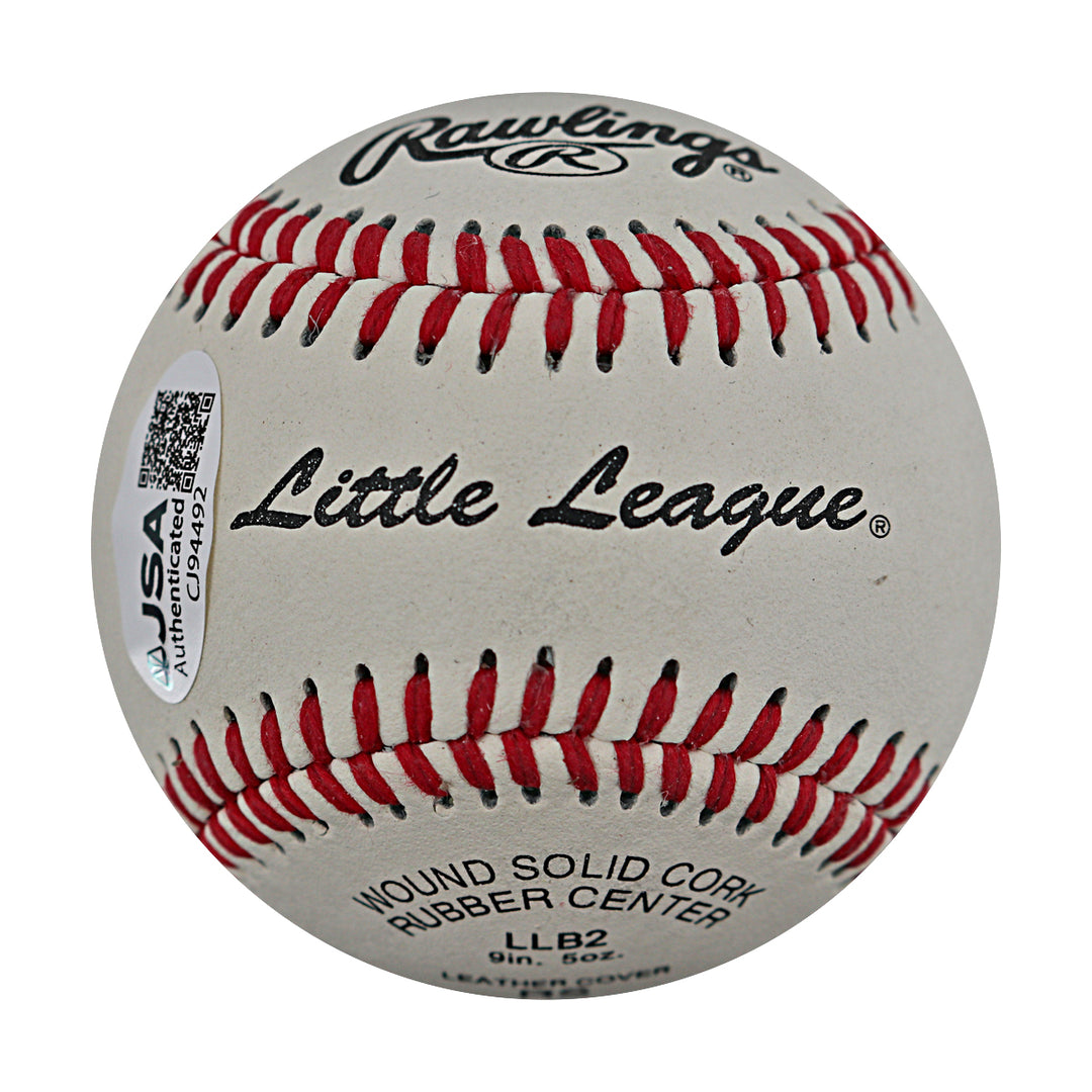 Joe Torre New York Yankees Autographed Little League Baseball JSA COA