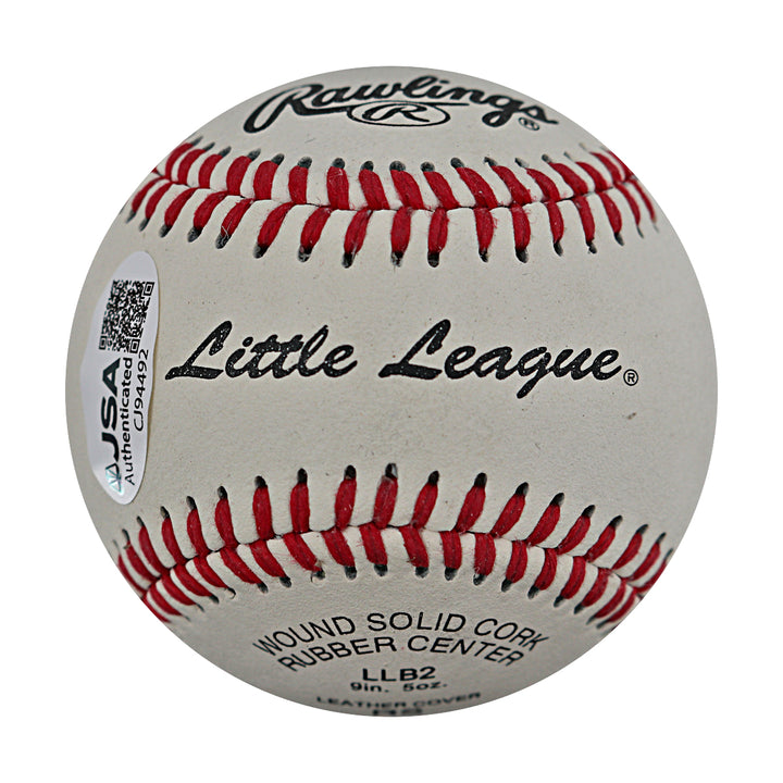 Joe Torre New York Yankees Autographed Little League Baseball JSA COA
