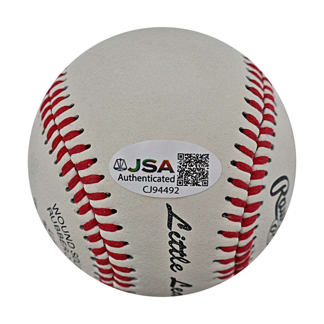 Joe Torre New York Yankees Autographed Little League Baseball JSA COA