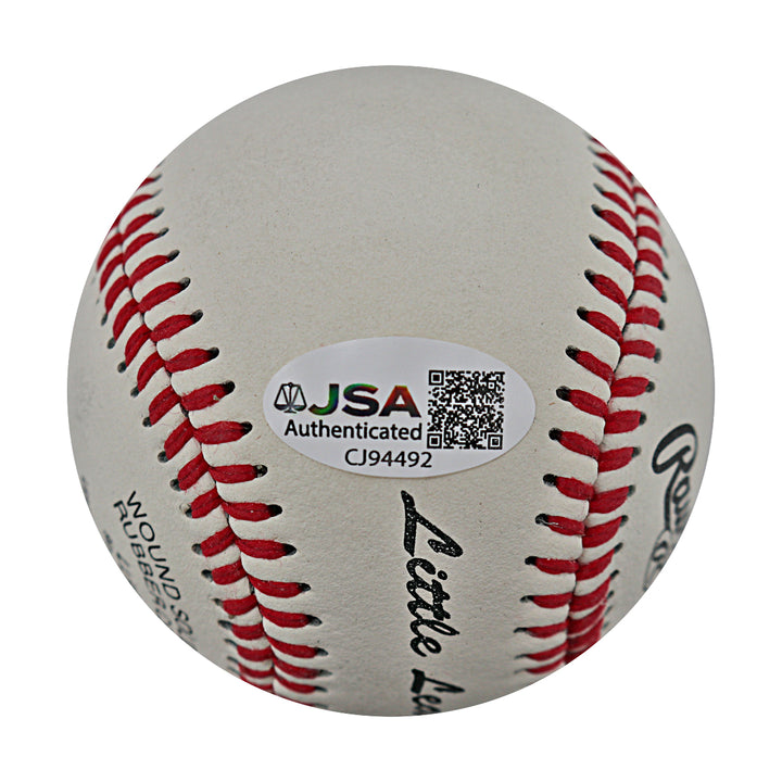 Joe Torre New York Yankees Autographed Little League Baseball JSA COA