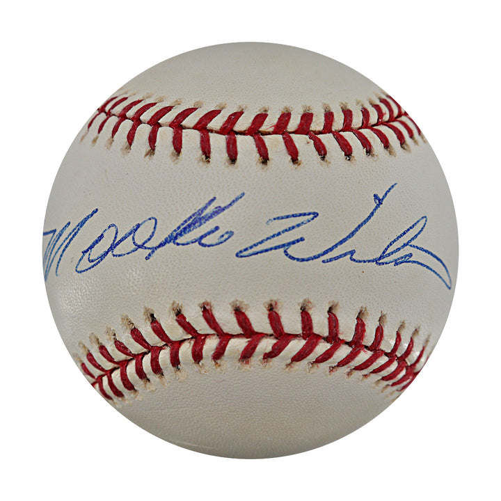 Mookie Wilson New York Mets Autographed OMLB Baseball JSA COA