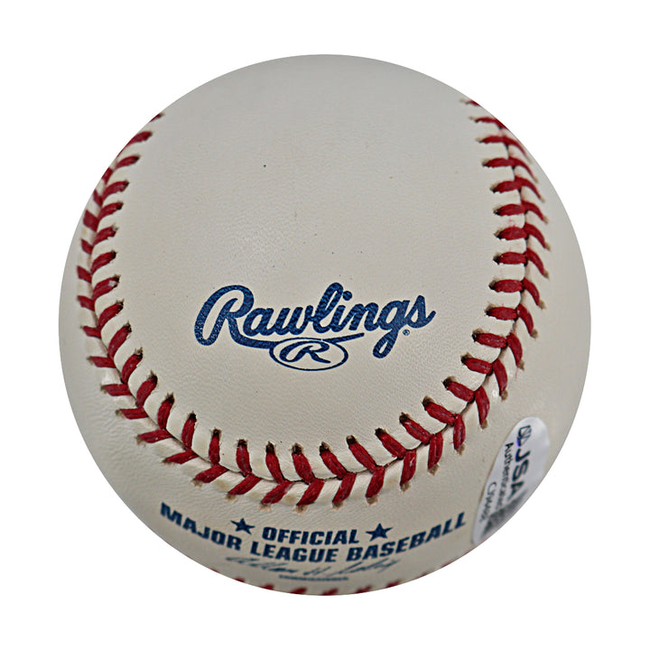 Nolan Ryan Rangers Astros Mets Autographed OMLB Baseball JSA COA