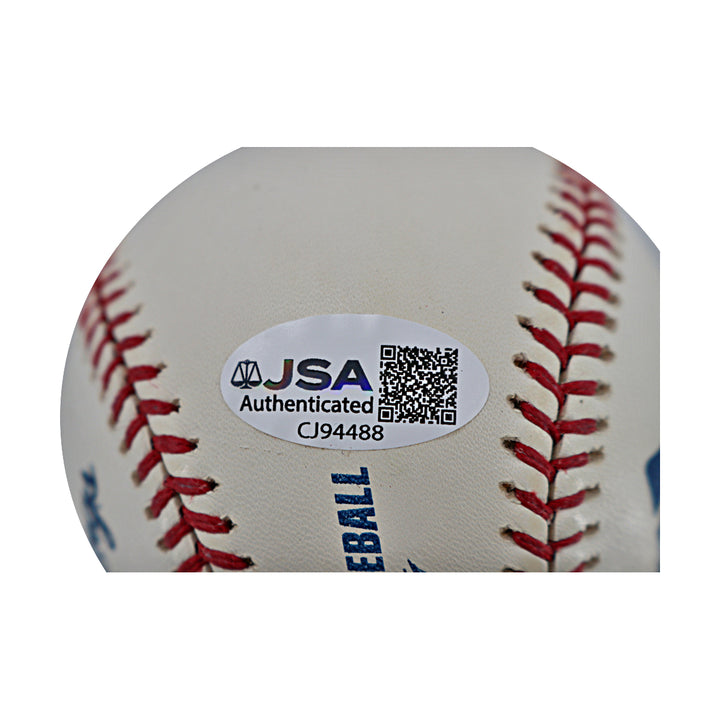 Nolan Ryan Rangers Astros Mets Autographed OMLB Baseball JSA COA