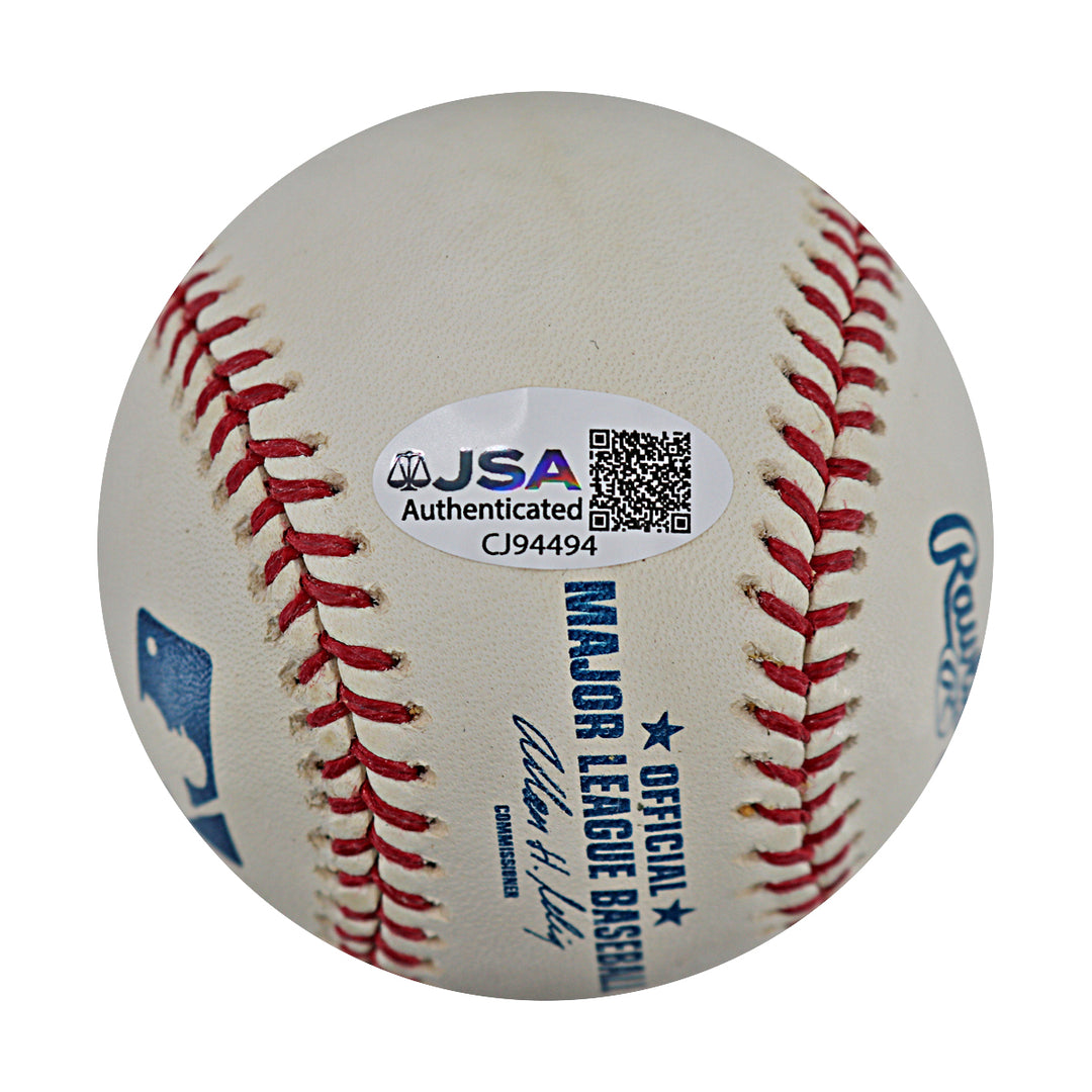 Sparky Lyle New York Yankees Autographed OMLB Baseball JSA COA